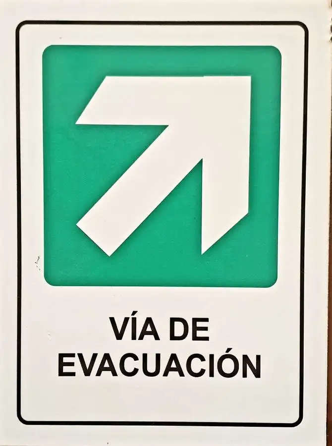 Señaletica Via de Evacuacion Sintra 13×20 CM